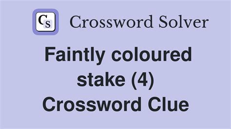 betting stake 4 letters|Crossword Clue: betting stake. Crossword Solver .